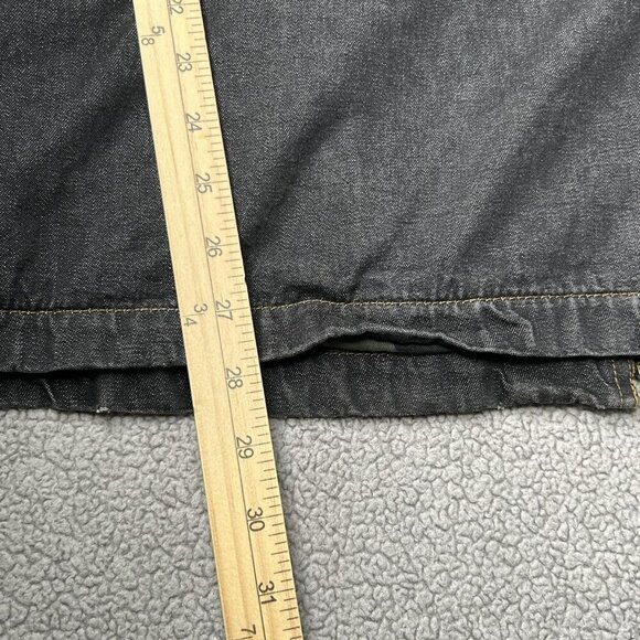 Duke Haband Jacket Mens XL Denim Blue Aztec Lined Full Zip Workwear Western - Picture 14 of 14